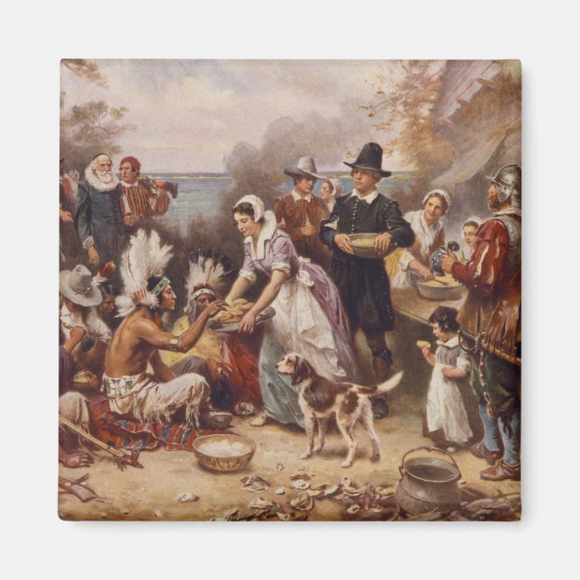 The first Thanksgiving 1621 | c.1932 Magnet (Front)