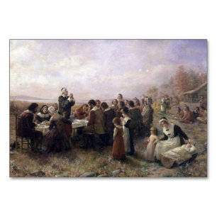 The First Thanksgiving at Plymouth by Brownscombe Table Number