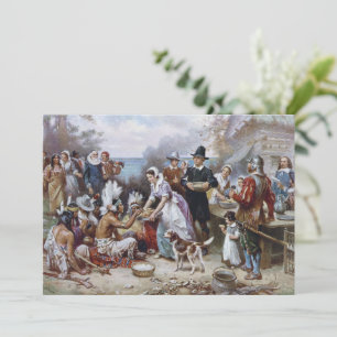 The First Thanksgiving by Jean Ferris c. 1912 Invitation