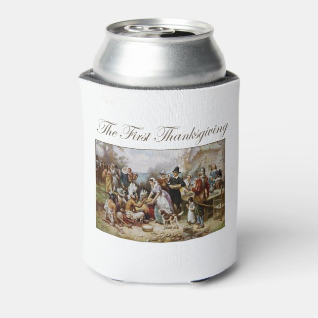 The First Thanksgiving Can Cooler (Can Back)