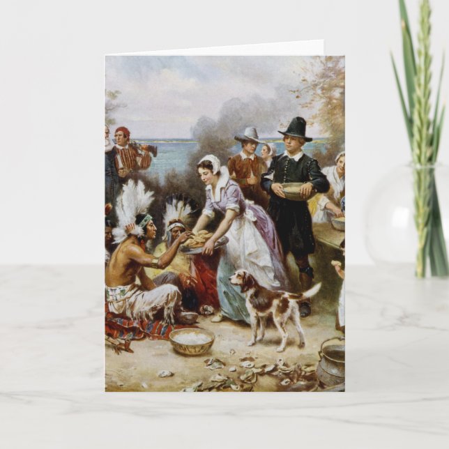 The First Thanksgiving Holiday Card (Front)