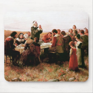 The First Thanksgiving in Plymouth  Mouse Mat