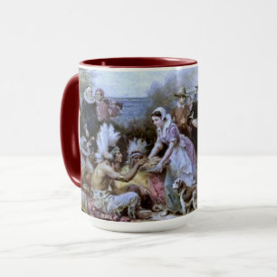 The first Thanksgiving: Jean Louis Ferris Mug