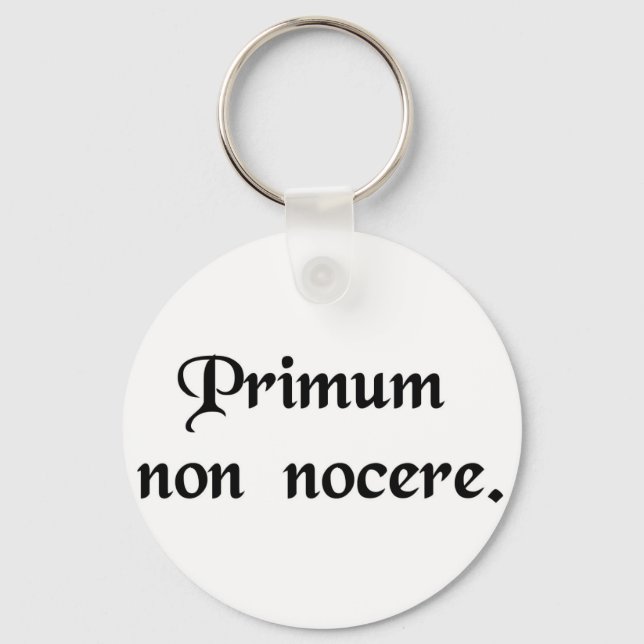 The first thing is to do no harm. key ring (Front)