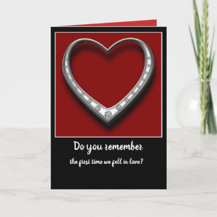 The first time we fell in love card