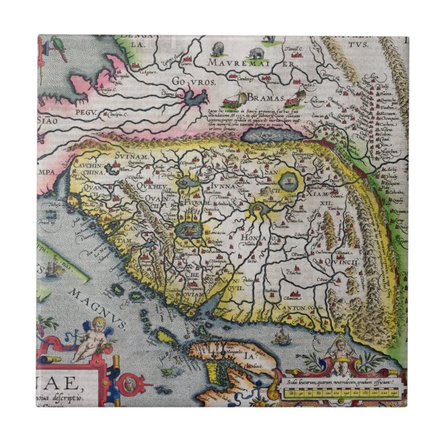 The First Western Atlas China | 1584 Tile (Front)