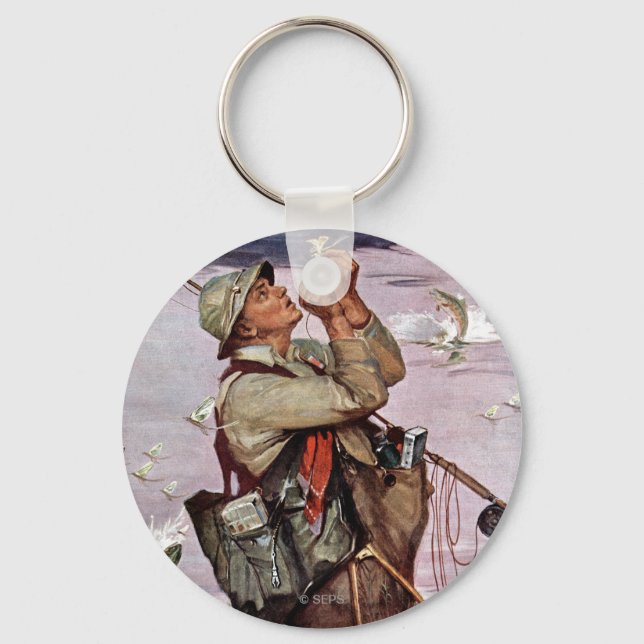 The Fish are Jumping Key Ring (Front)