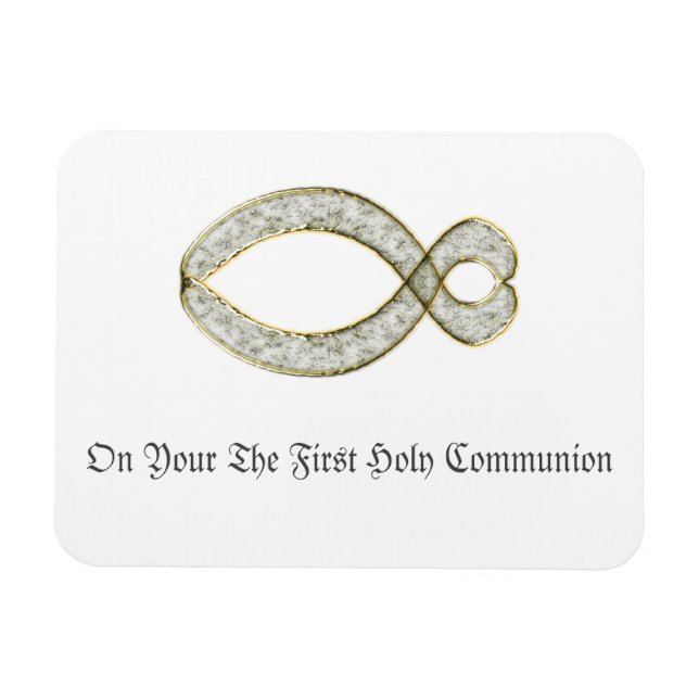 The Fish  Christian symbol. Magnet (Horizontal)