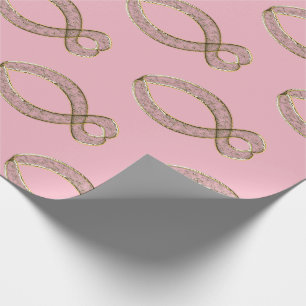 The Fish Christian symbol. Wrapping Paper