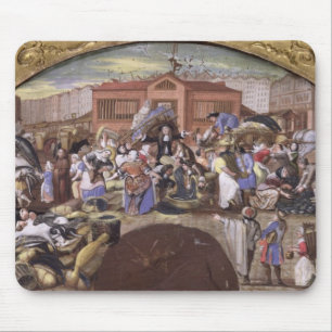 The Fish Market at Les Halles, c.1660 Mouse Mat