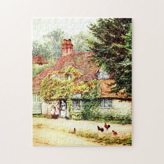 The Fish Shop Haslemere by Helen Allingham Jigsaw Puzzle (Vertical)