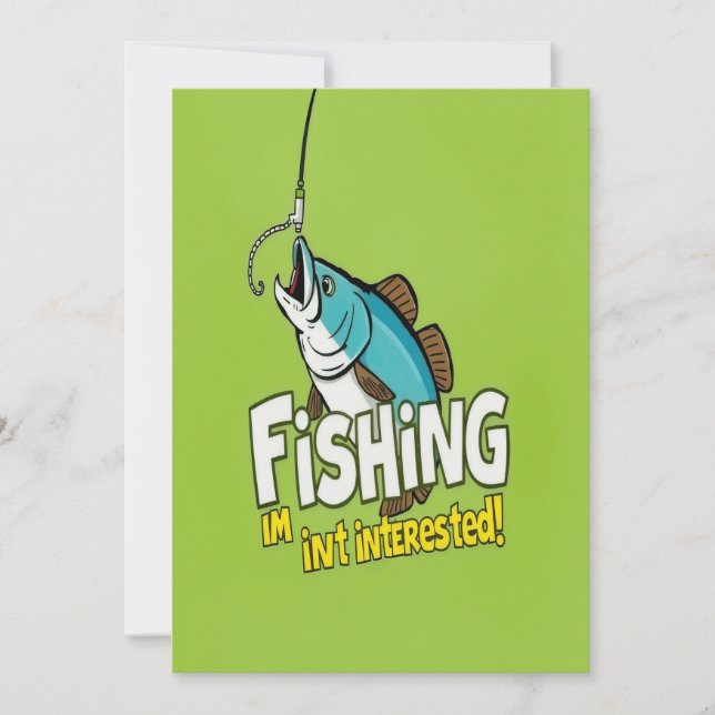  The Fish That's Not Interested in Fishing Invitation (Front)