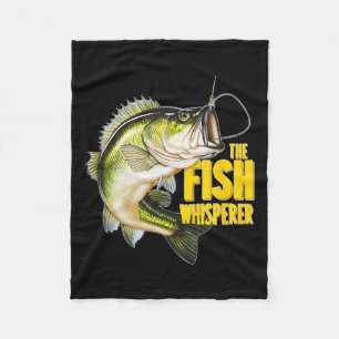 The Fish Whisperer Fishing Novelty Fisherman Gift Fleece Blanket