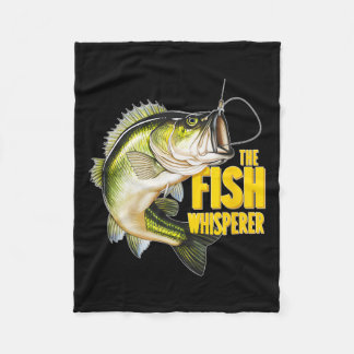 The Fish Whisperer Fishing Novelty Fisherman Gift Fleece Blanket