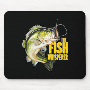 The Fish Whisperer Fishing Novelty Fisherman Gift Mouse Mat