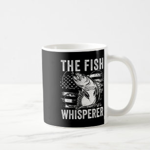 The Fish Whisperer Us Flag Fishing Coffee Mug