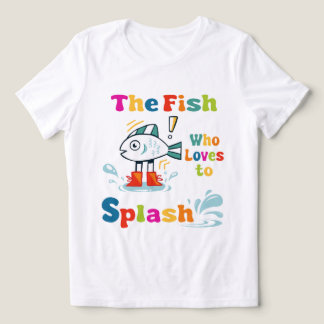 The fish who loves to splash Tri-Blend shirt
