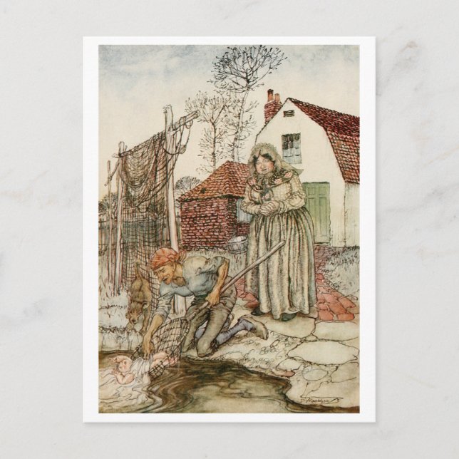 The Fisherman and his Wife Postcard (Front)