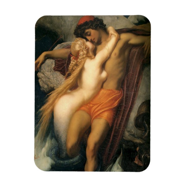 The Fisherman and the Siren [Frederic Leighton] Magnet (Vertical)