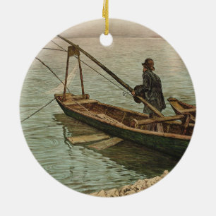 The Fisherman (by Max Kurzweil) Ceramic Tree Decoration
