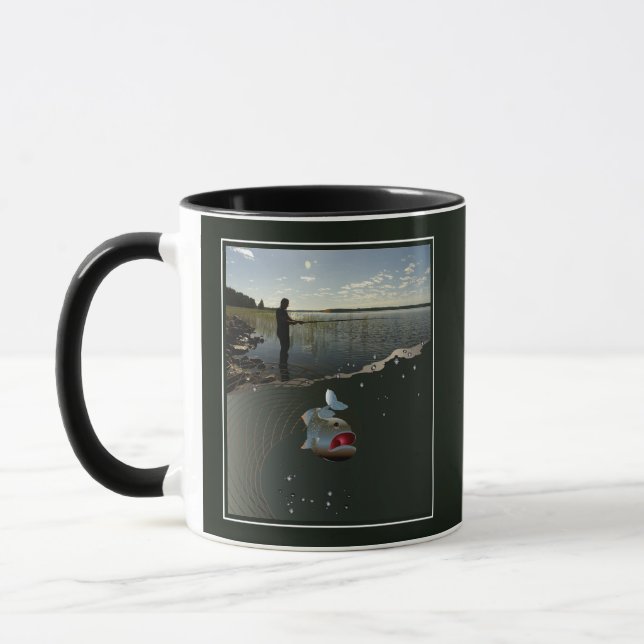 The fisherman​​​​​​​. Happy fishing Mug (Left)
