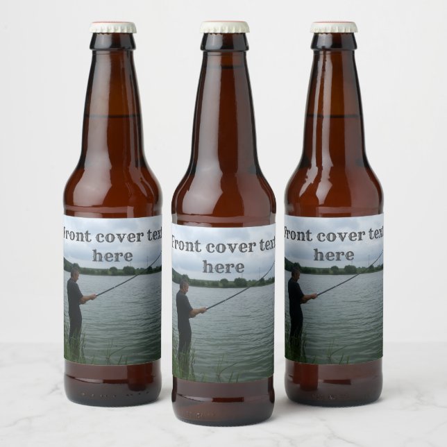 The fisherman in the evening beer bottle label (Bottles)