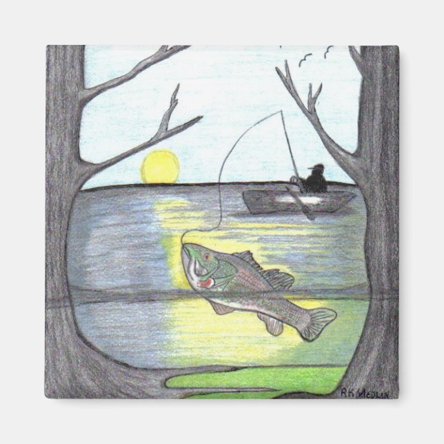 " The Fisherman " Magnet (Front)