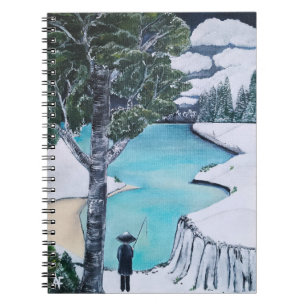 The Fisherman Painting by Alfred Fox Notebook