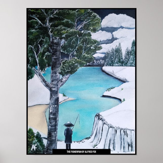 The Fisherman Painting by Alfred Fox Poster (Front)