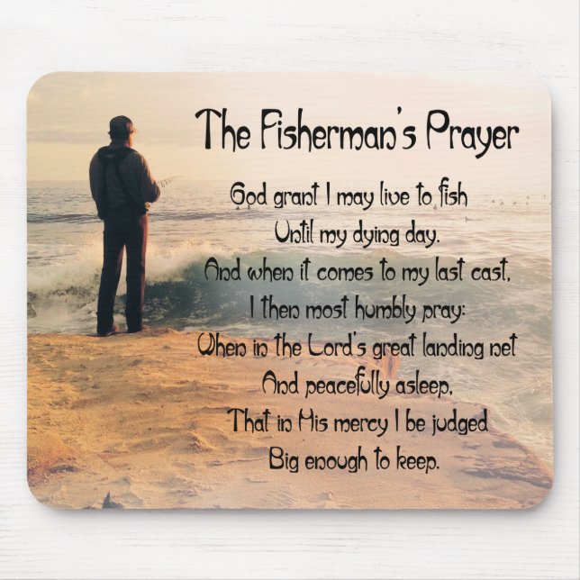 The Fishermans Prayer Mouse Mat (Front)