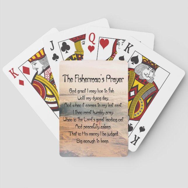 The Fishermans Prayer Playing Cards (Back)