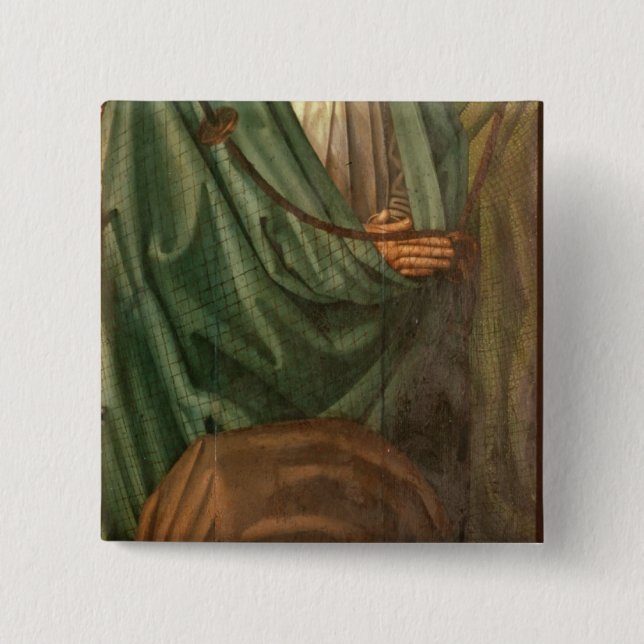 The Fishermen, from the Polyptych of St. 15 Cm Square Badge (Front)