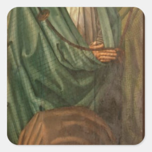 The Fishermen, from the Polyptych of St. Square Sticker