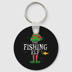 The Fishing Elf Group Matching Family Christmas Fi Key Ring