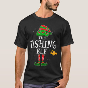 The Fishing Elf Group Matching Family Christmas Fi T-Shirt