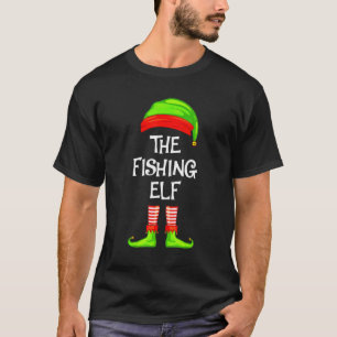 The Fishing Elf I'm The Fishman Elf Fishing Xmas T-Shirt