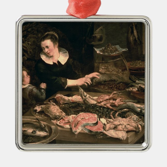 The Fishmonger Metal Tree Decoration (Front)