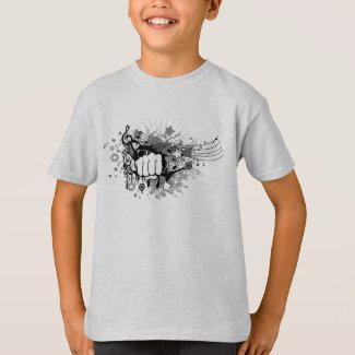 The fist of music  T-Shirt