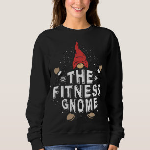 The Fitness Gnome Funny Matching Family Christmas Sweatshirt