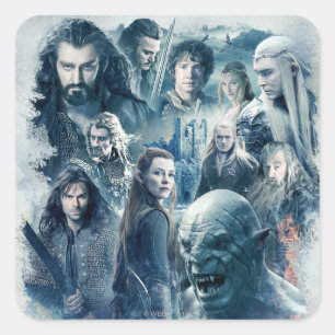 The Five Armies Character Graphic Square Sticker