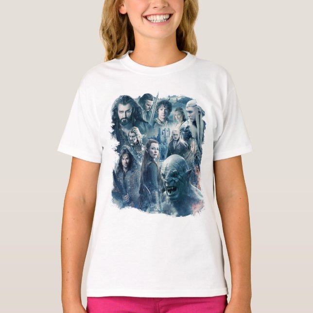 The Five Armies Character Graphic T-Shirt (Front)
