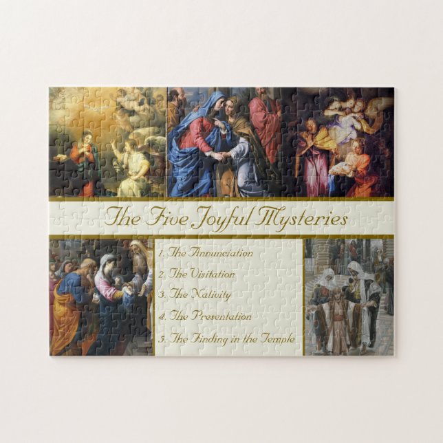 The Five Joyful Mysteries Jigsaw Puzzle (Horizontal)