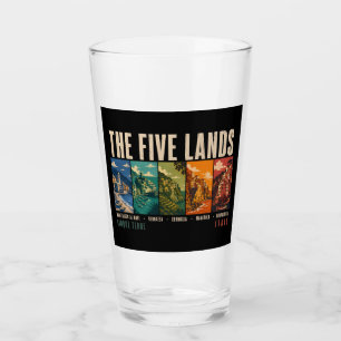 The Five Lands Cinque Terre Italy Illustration Glass