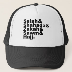 The Five Pillars of Islam Muslim Prayer Faith Trucker Hat
