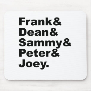 The Five Rats Frank Dean Sammy Joey & Peter Mouse Mat