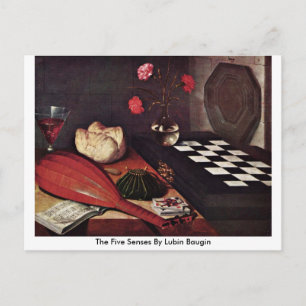 The Five Senses By Lubin Baugin Postcard