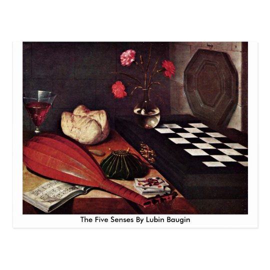 The Five Senses By Lubin Baugin Postcard