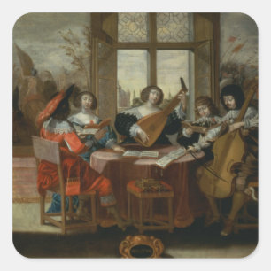 The Five Senses - Hearing Square Sticker