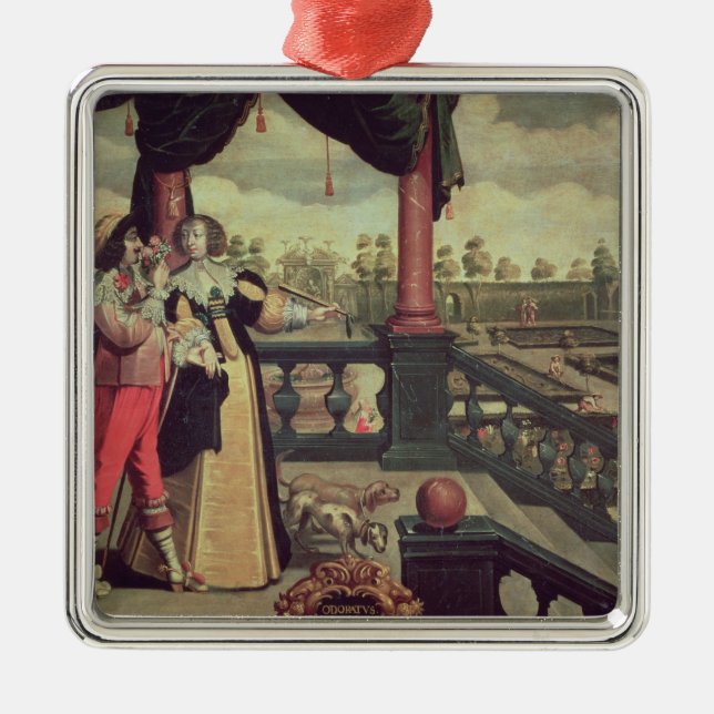 The Five Senses - Smell Metal Tree Decoration (Front)