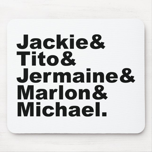 The Five Singing Brothers From Gary, Indiana Mouse Mat (Front)